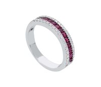 Anello Gazzola Gioielli in Oro bianco Rubino 238079